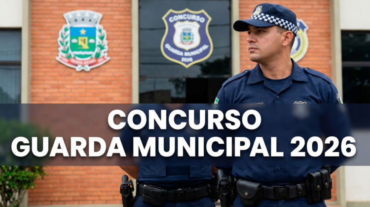 Concurso Guarda Municipal de São Paulo está com inscrições abertas até 03 de março - São 500 vagas e salário de R$ 4.127,52 1 Guarda Municipal 2026 concurso público com dois agentes em frente à sede