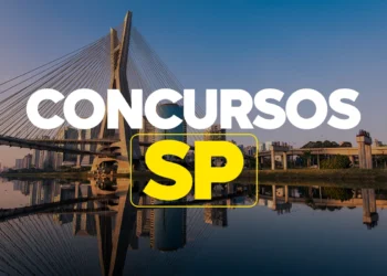 Ponte Estaiada de São Paulo com texto Concursos SP — governador autoriza concurso IPA SP para pesquisadores com salário de R$ 9 mil