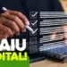 Prefeitura de Piratininga SP lança concurso com 67 vagas e salários de até R$ 4.310 9 Mão segurando caneta stylus branca diante de notebook com checklist digital e texto “Saiu Edital!” em destaque.